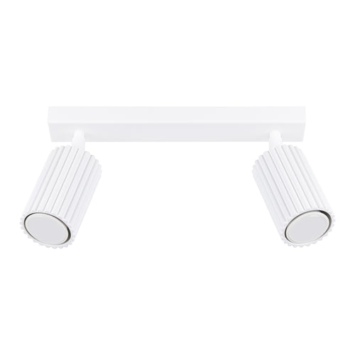 Sollux Lighting Plafondlamp KARBON 2 wit - 30x6,5x16,5cm