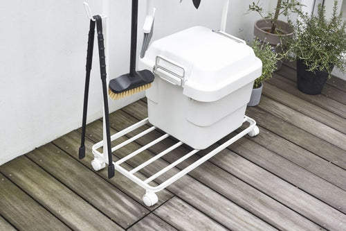 Yamazaki Opbergrek met Wieltjes - Tower - Wit - vtwonen shop