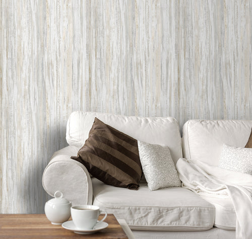 Sanders & Sanders behang strepen beige en grijs - 53 cm x 10 m - 640024 - vtwonen shop