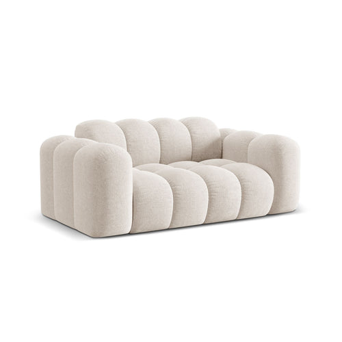 Cosmopolitan Design - Bank Treno 2-zits, chenille lichtbeige - 94x180x70cm