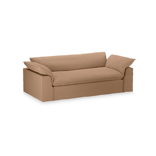 HKLIVING bank Nomad – corduroy rib brown – 244cm - vtwonen shop