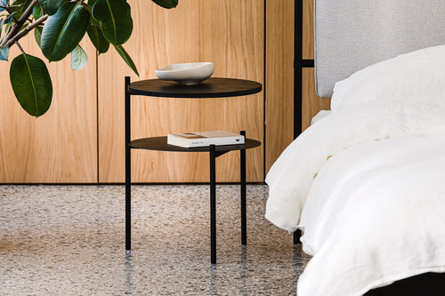 noo.ma TU Nachtkastje - Black Oak - vtwonen shop