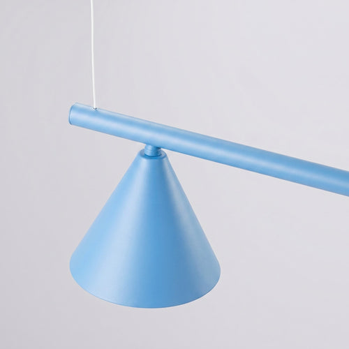 Sollux Lighting Kroonluchter NOX 4L lichtblauw - 122x14x215cm