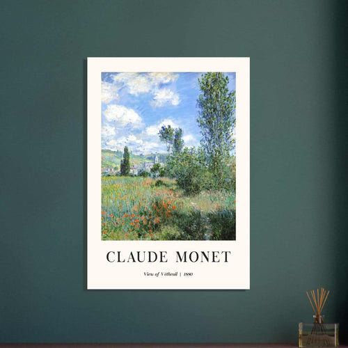 Artfulprints  Claude Monet - View of Vétheuil II   poster A4 21x29.7 cm - vtwonen shop