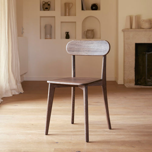 Tikamoon Stoel van bruin massief eikenhout - Bruin - vtwonen shop