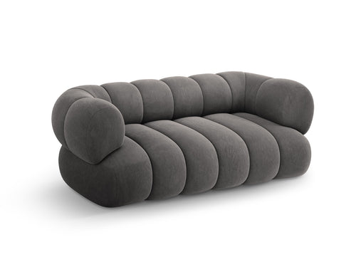 Cosmopolitan Design Bank Koge 2-zits, flueel grijs - 95x180x70cm