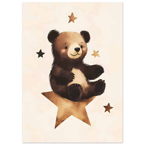 Artfulprints  Dromende beer   poster 50x70 cm - vtwonen shop