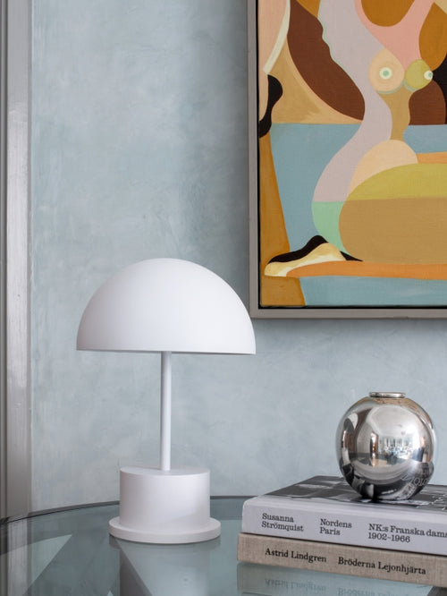 Printworks Oplaadbare Tafellamp - Riviera - Wit - vtwonen shop