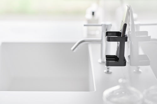 Yamazaki Zelfklevende Skincare Apparaten Houder - Tower - Zwart - vtwonen shop