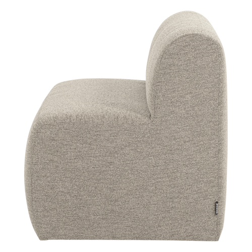 WOOOD eetbank 164 cm rugleuning Mojo Base - Bouclé - Beige - 83x164x76