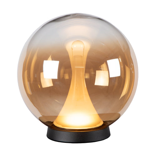 Atmooz tafellamp Nobus - amber - Ø 25 x H 27 cm - geïntegreerde led