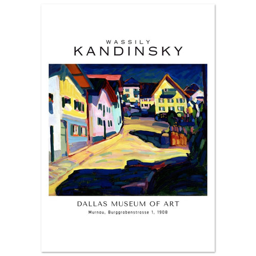 Artfulprints  Wassily Kandinsky - Murnau Burggrabenstrasse 1   poster A4 21x29.7 cm