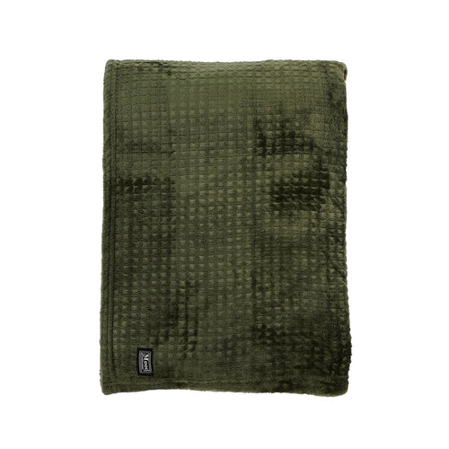 In The Mood Collection Joanne Fleece Plaid - L180 x B130 cm - Polyester - Donkergroen