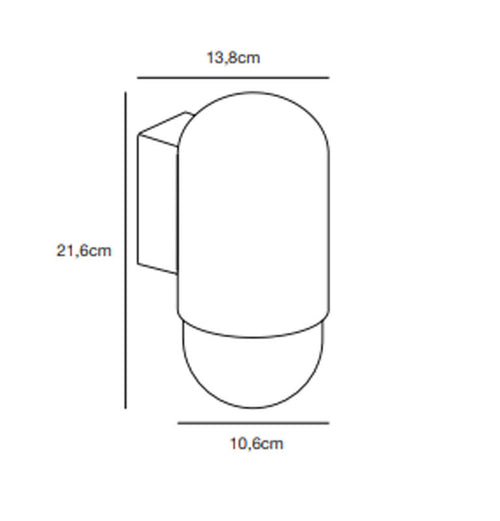 Nordlux Heka Wandlamp Buiten - E27 - IP44 - Zwart - vtwonen shop