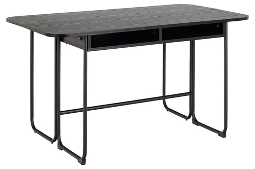 Rebellenclub Eetkamertafel Rocca - 140 x 80 cm - Zwart