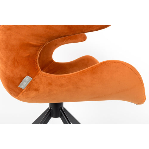 Zuiver Mia Eetkamerstoelen met armleuning Oranje - Set van 2 - vtwonen shop