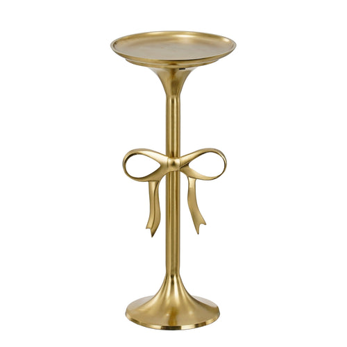Mica Decorations Bijzettafel - H57 x Ø25 cm - Gerecycled Aluminium - Goud
