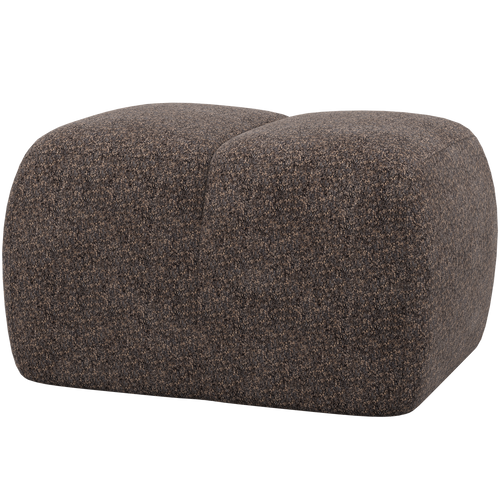 WOOOD poef Mojo - Wollig - Bruin - 45x84x64 - vtwonen shop