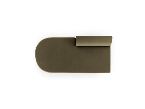 Micadoni Module Miley 2-zits, flueel groente - 90x158x70cm