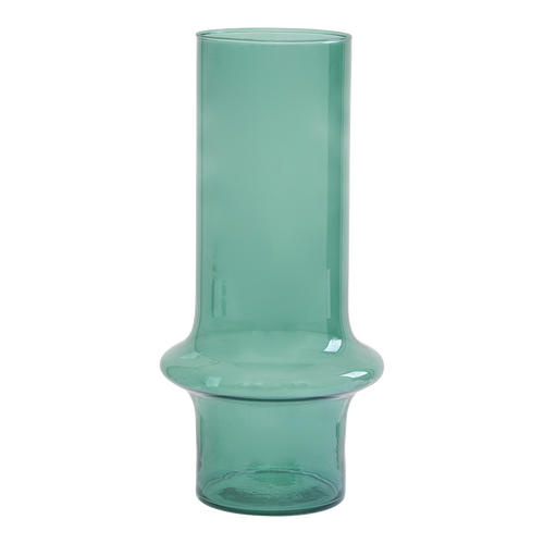 Urban Nature Culture vaas gerecycled glas, blauw - 17x31cm