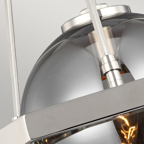 Harper Feiss 1 hanglamp gepolijst nikkel