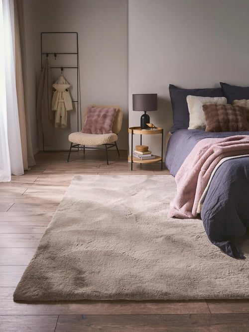 benuta nepbont vloerkleed Dave - taupe - 200x300 cm