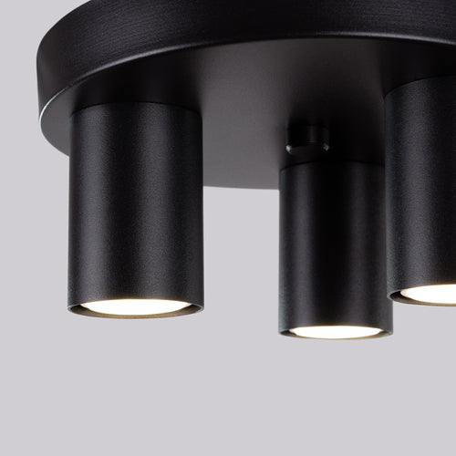 Sollux Lighting Plafondlamp LAGOS 3P zwart - 25x25x12cm