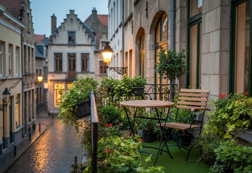 MaximaVida inklapbare tuinstoel Toscana met armleuning zwart 2 stuks - 100% FSC excellent acacia - vtwonen shop