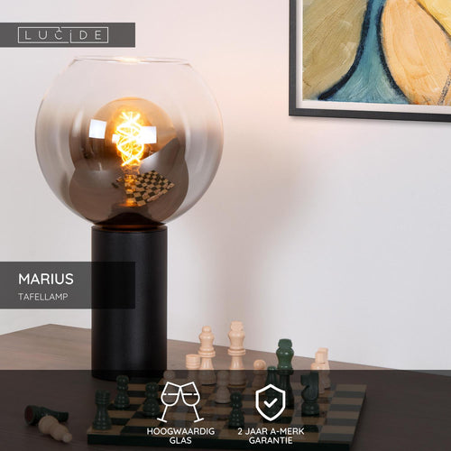 Lucide tafellamp MARIUS - 1xE27 - Zwart