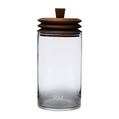 Rivièra Maison RM Harmonica Storage Jar M - Glas, Dennenhout - Transparant - vtwonen shop