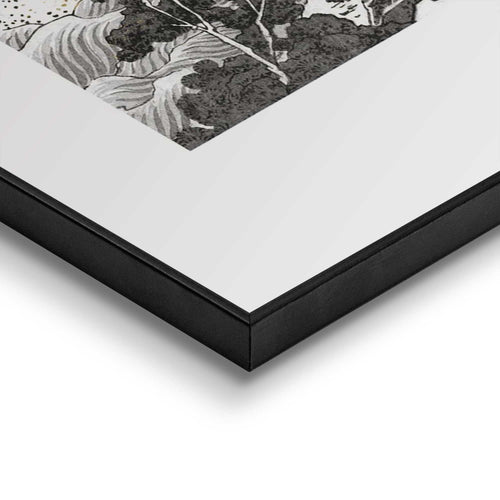 Reinders Hokusai Art schilderij -  zwart - kantoor - 70x50cm