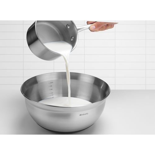 Brabantia Profile Mengkom met antislip bodem, 3,0 liter - Matt Steel