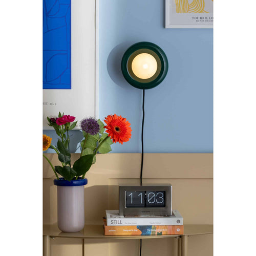 Leitmotiv wandlamp Catania Ring - groen - Ø19cm
