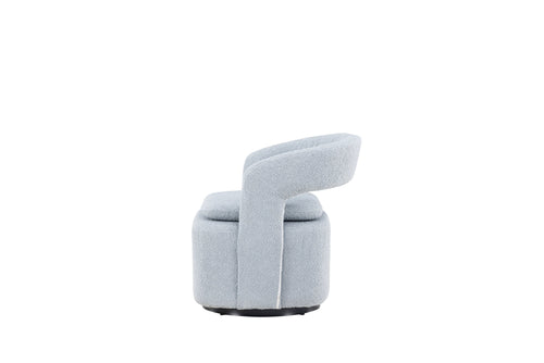 Rebellenclub Fauteuil Akando - Licht blauw bouclé - vtwonen shop