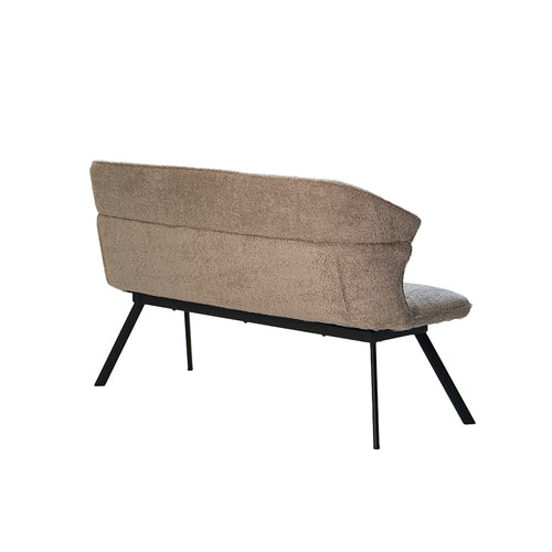 Giga Meubel Eetkamerbank Avery - Taupe Stof - 160x60x88cm - vtwonen shop