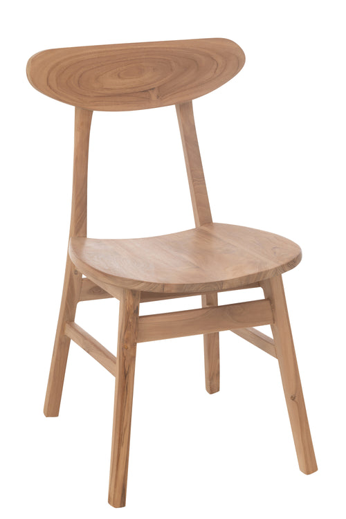 J-Line stoel Sofia - teakhout - naturel - vtwonen shop