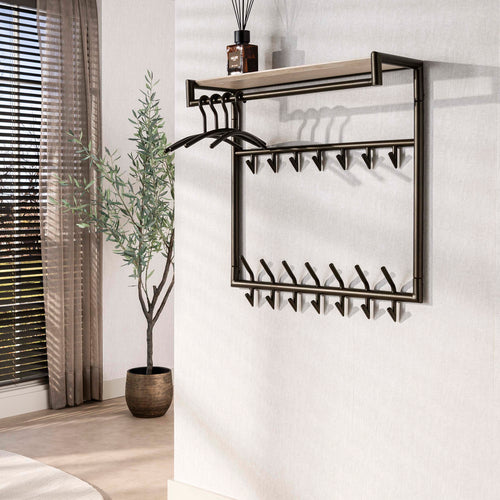 Giga Living Kapstok Terra - Travertin - 85x27x85cm