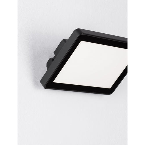 Merano Cleveland Buiten Moderne Wandlamp Sandy Zwart Aluminium, Glas Silicone Pakking LED 15W 496.9Lm 3000K IP65