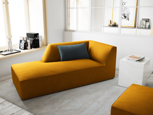 Micadoni linker meridiaan Ruby ribfluwelen, geel - 180x93x69cm
