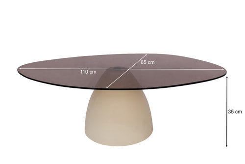 Brix salontafel Mylon - 110 cm - beige