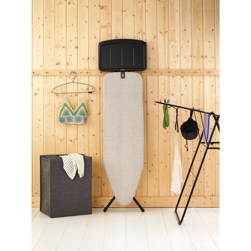 Brabantia Strijkplank B, 124x38 cm, solide stoomunithouder - Denim Grey