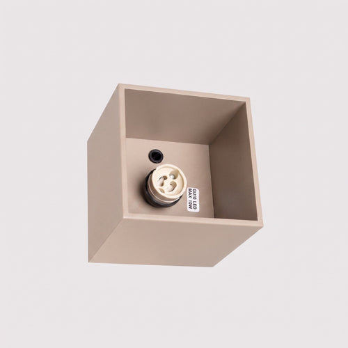 Sollux Lighting Plafondlamp QUAD 1 taupe - 10x10x10cm