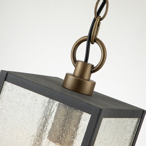 Elstead Kichler Lahden Hanglamp voor buiten Verweerd zink, IP44