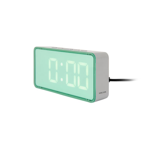 Karlsson wekker Audaz - groen - 2.8x14x6.5cm