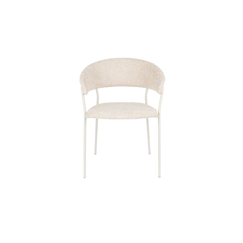 Housecraft Living Zeri Eetkamerstoelen armleuning Off white - Set van 2 - vtwonen shop