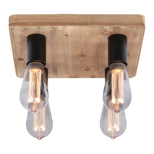 Freelight plafondlamp Lenero - 4 lichts - 40  x 9.5   cm - zwart