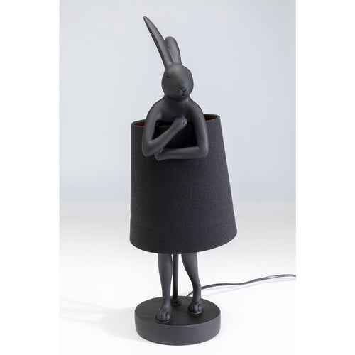 Kare Design tafellamp Animal - konijn - 50cm - zwart