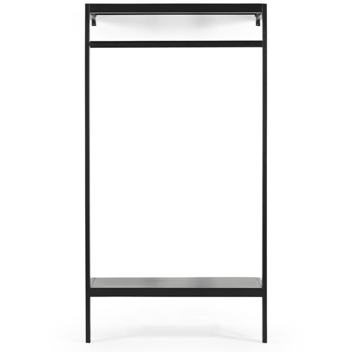 Giga Meubel Kapstok Manoué - Zwart - Metaal - 100x40x185cm - vtwonen shop