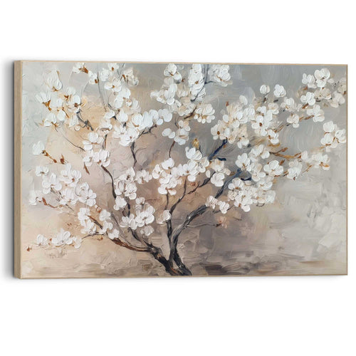 Reinders schilderij Witte bloesem - 90x60cm