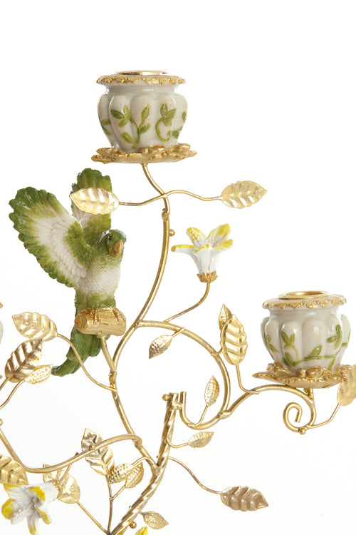 Light & Living kandelaar PARROT - 26x13x37cm - wit - vtwonen shop